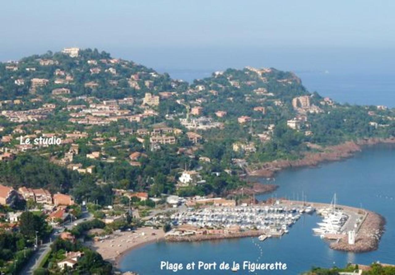 Studio A Theoule Sur Mer A 400 M De La Plage Avec Vue Sur La Mer Terrasse Amenagee Et Wifi Théoule-sur-Mer Exterior photo